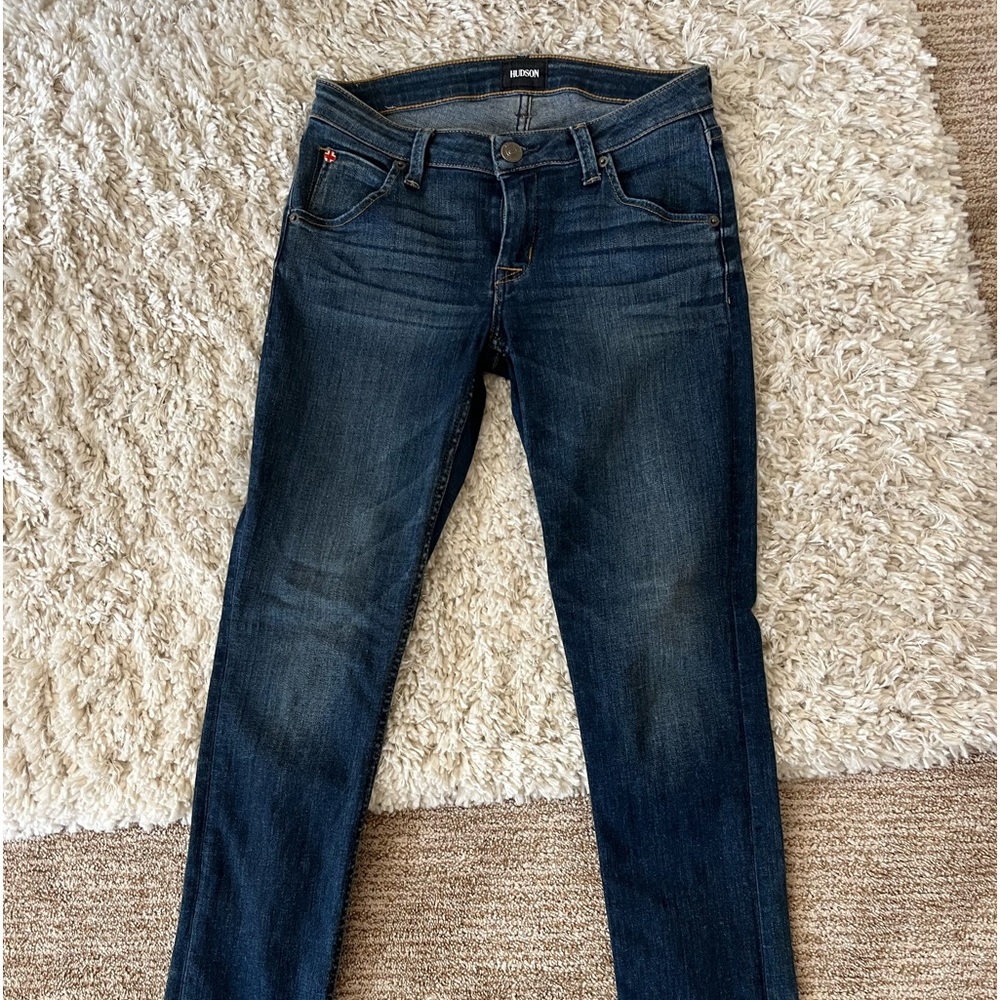Hudson Skinny Dark Denim Jeans
